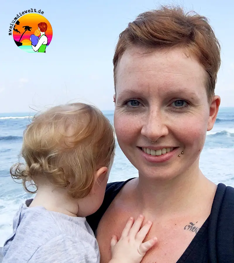 Jenny vom Blog zweiumdiewelt mit ihrer Tochter haben viel Erfahrung beim Allein reisen mit Kind gesammelt