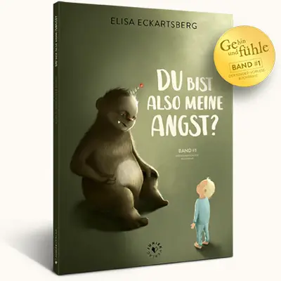Buch "Du bist also meine Angst" von Elisa Eckartsberg und dem Juniek-Verlag ist Kinder Buch-Tipp für mehr Verständnis für Gefühle und Emotionen.