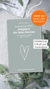 Der dritte Band der Buchreihe Allein mit Kind ist von Autorin Yvonne Thoben mit dem Titel: Jobglück für Solo-Mamas - Vom Mut deine eigene Heldin zu sein